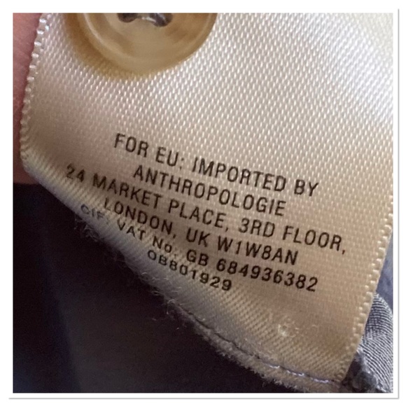 Anthropologie Maeve Rosalee Silk Button Up Front Shirt Floral Blue White Size 4 - Picture 10 of 10